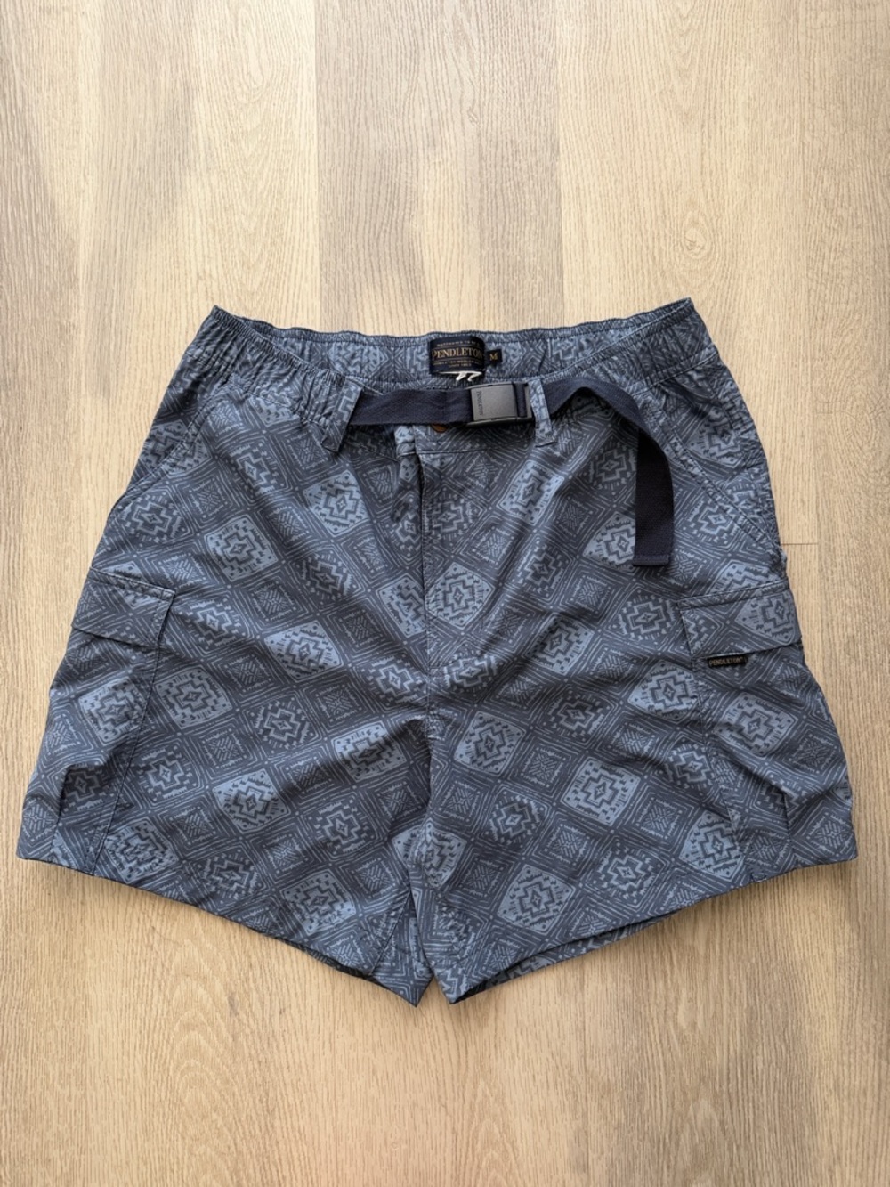 Pendleton Blue Beach Blanket Fielder Hybrid Cargo Shorts